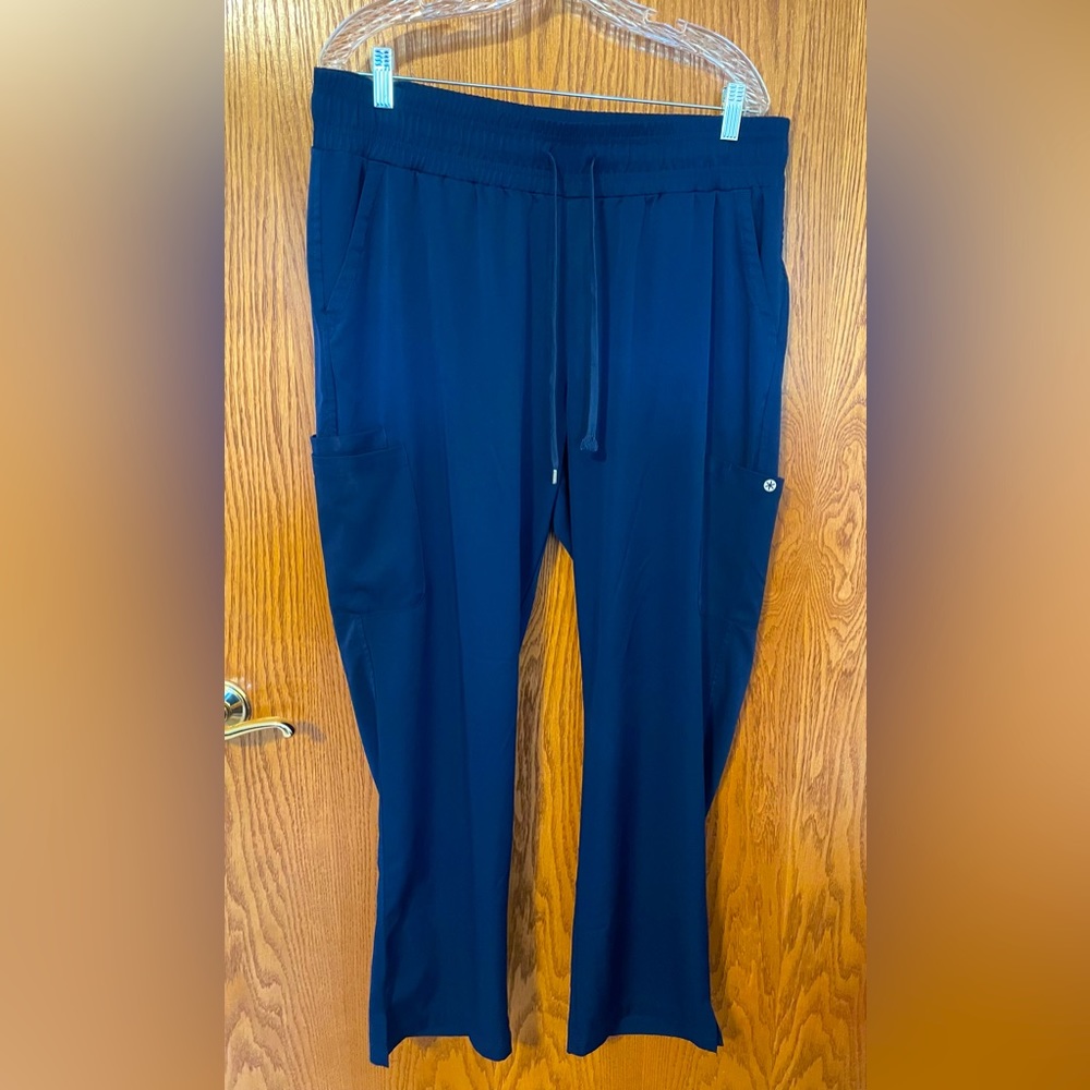 Beyond Scrubs Navy Drawstring Scrub Pants